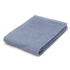 Serviette gaufrée pour les mains en velours de coton bio