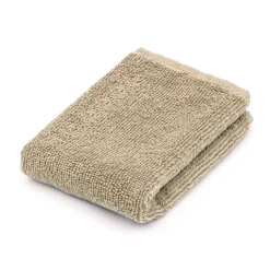 Serviette pour le visage en velours de coton bio éponge