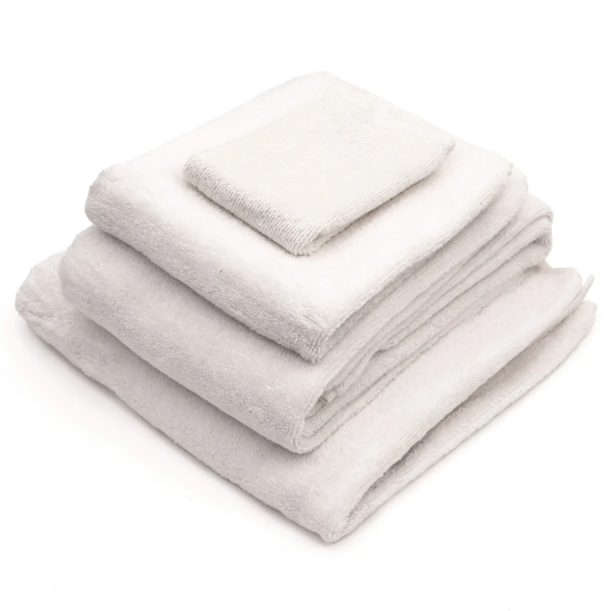 Serviette pour le visage en velours de coton bio éponge