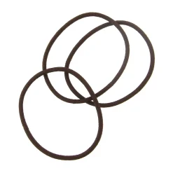 Set de 3 élastiques marron