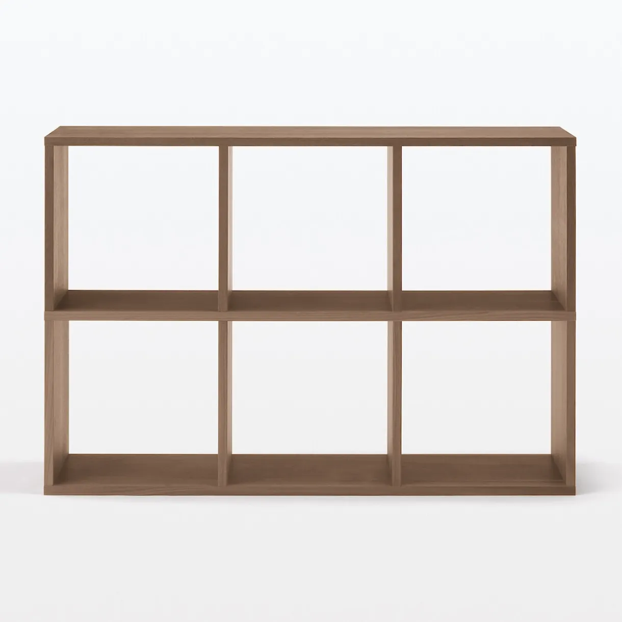 Set de 2 étagères étroites en noyer  ‐ 2x3 niveaux (Dont Eco‐part. 2,80 €)