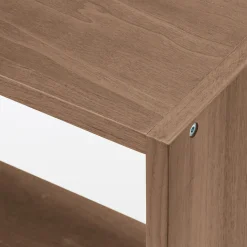 Set de 2 étagères étroites en noyer  ‐ 2x3 niveaux (Dont Eco‐part. 2,80 €)