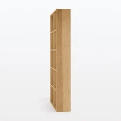 Set de 2 étagères étroites en chêne ‐ 2x5 niveaux (Dont Eco‐part. 5,30 €)