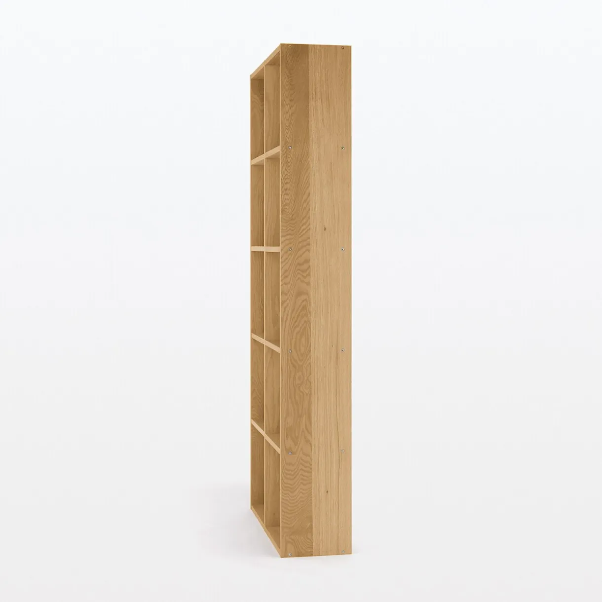 Set de 2 étagères étroites en chêne ‐ 2x5 niveaux (Dont Eco‐part. 5,30 €)