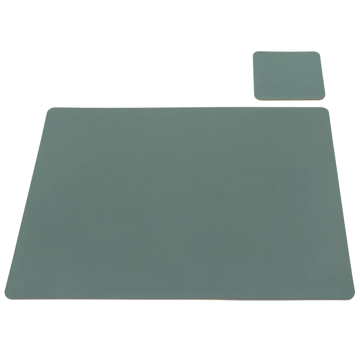 Set de table en cuir recyclé - rectangulaire, Eucalipto