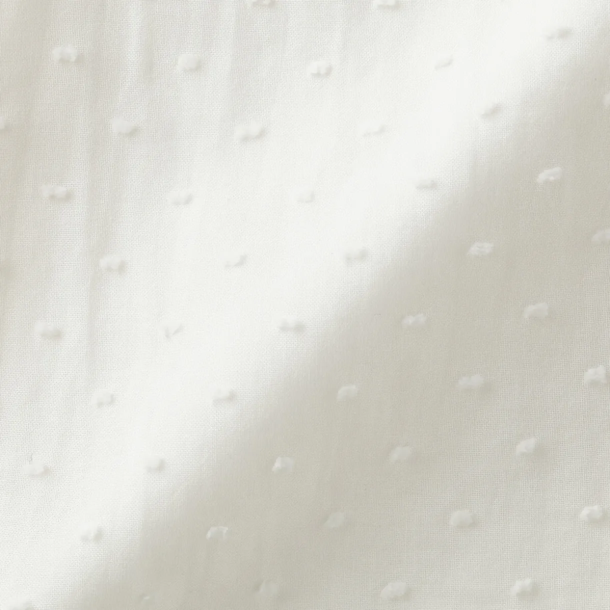 Short ballon en double gaze à pois dobby pour femme