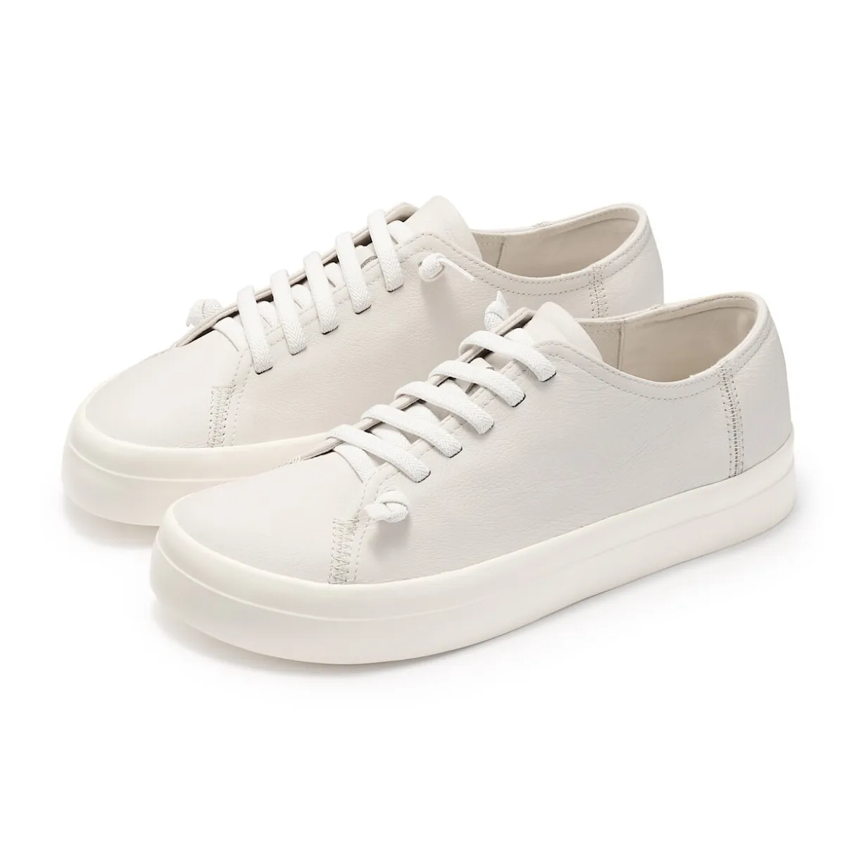 Sneakers basses en cuir pour homme
