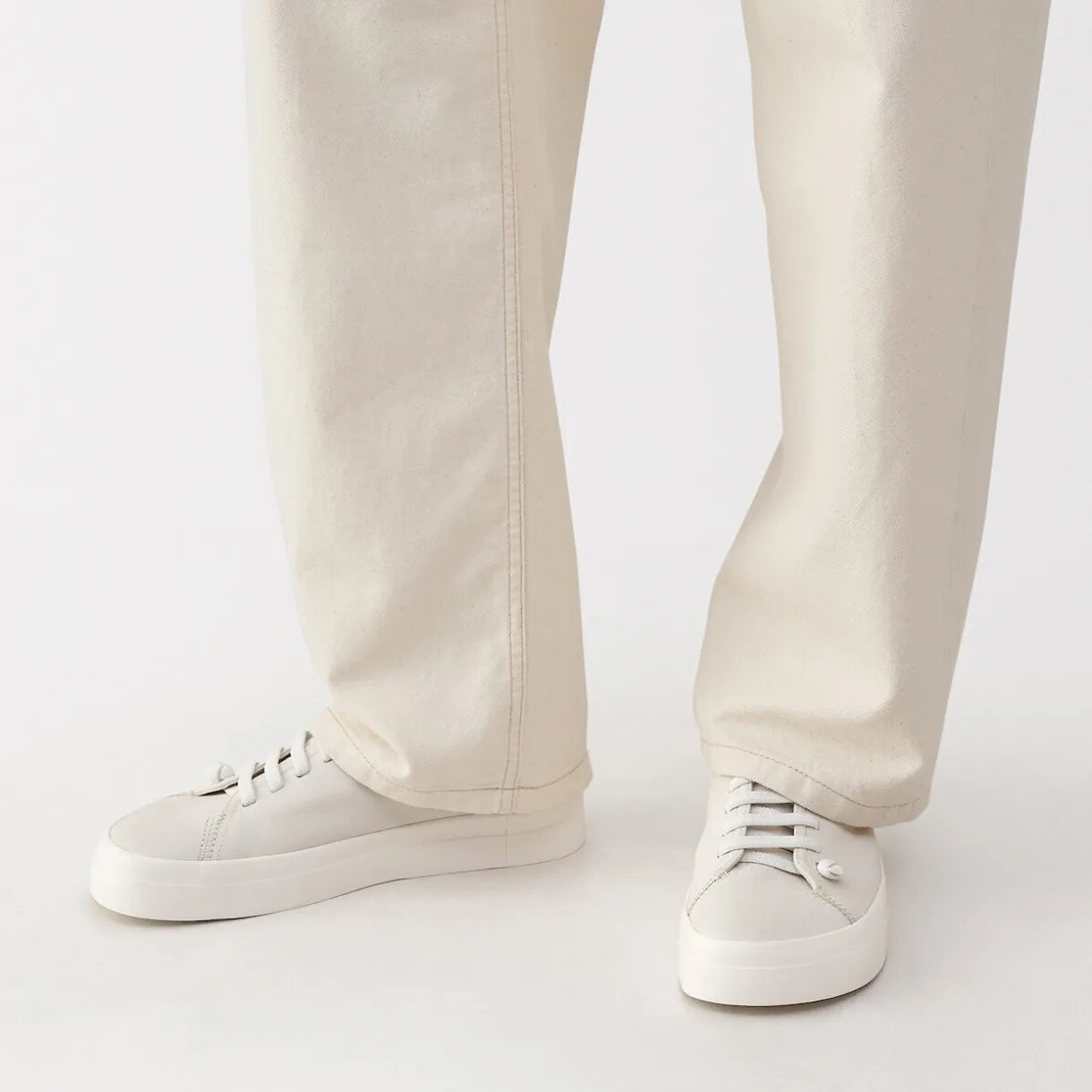 Sneakers basses en cuir pour homme