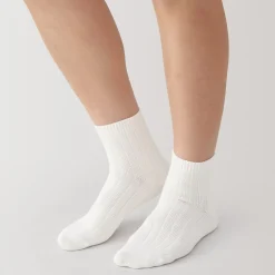Socquettes à côtes extensibles à angle droit pour femme