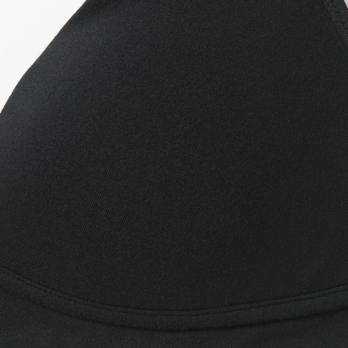 Soutien‐gorge plongeant sans armature en mélange de coton pour femme