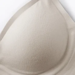 Soutien-gorge sans armature en mélange de coton pour femme