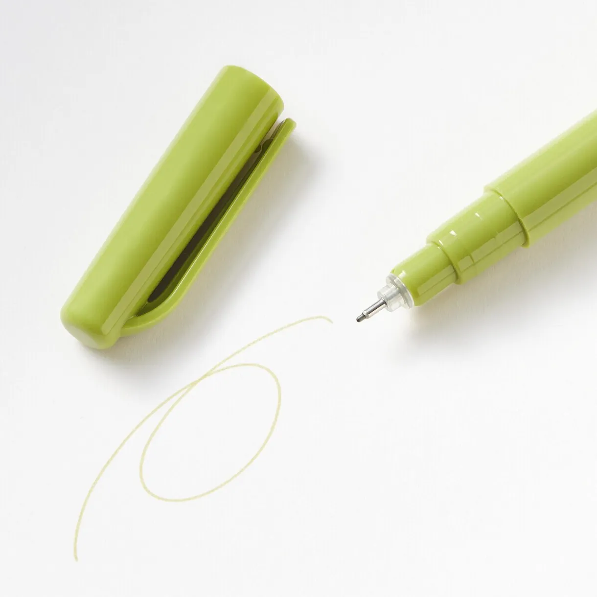 Stylo à encre à base d’eau, pointe fine - 0,5 mm, Vert Olive
