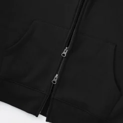 Sweat-shirt à capuche zippé en coton mélangé pour femme
