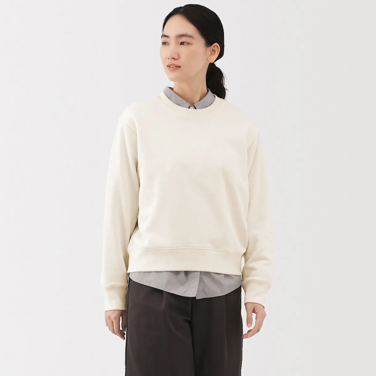 Sweat‐shirt en mélange de coton pour femme