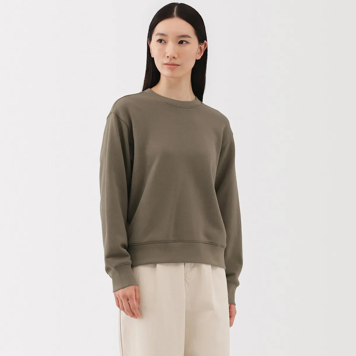 Sweat‐shirt en mélange de coton pour femme