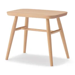 Tabouret en être massif à pieds arrondis