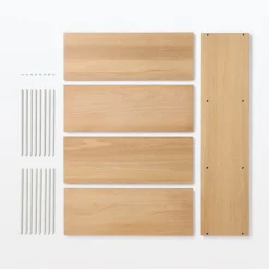 Étagère additionnelle large en chêne ‐ 3 niveaux (Dont Eco‐part. 1,80 €)