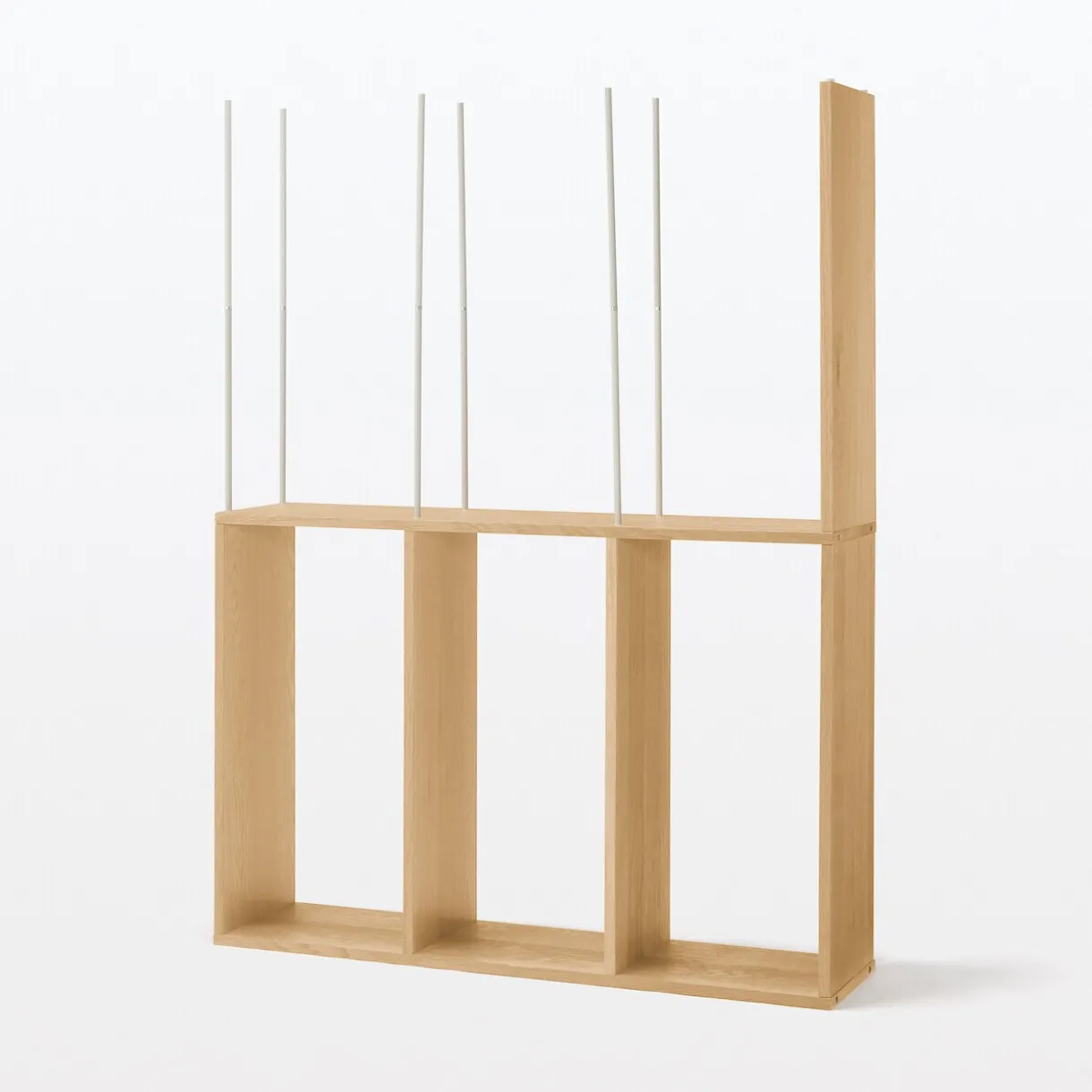 Étagère additionnelle large en chêne ‐ 3 niveaux (Dont Eco‐part. 1,80 €)