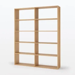 Étagère additionnelle large en chêne ‐ 5 niveaux (Dont Eco‐part. 2,80 €)