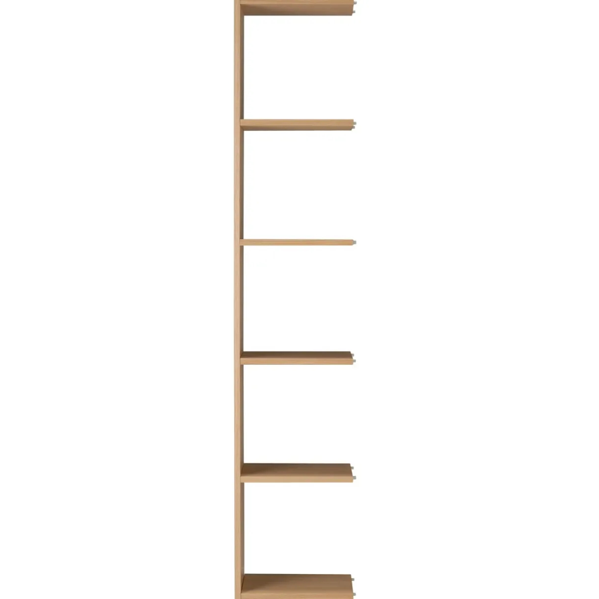 Étagère additionnelle étroite en chêne ‐ 5 niveaux (Dont Eco‐part. 1,80 €)