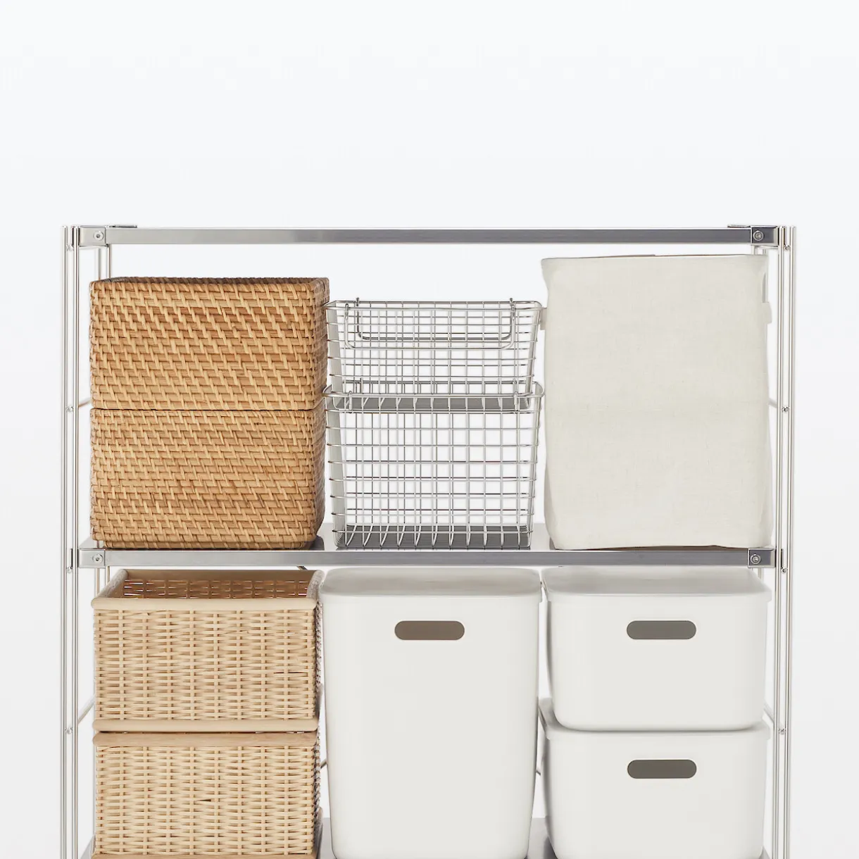 Étagère en acier inoxydable ‐ Large ‐ Grande (Dont Eco‐part. 1,80 €)