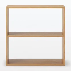 Étagère large en chêne ‐ 2 niveaux (Dont Eco‐part. 1,80€)