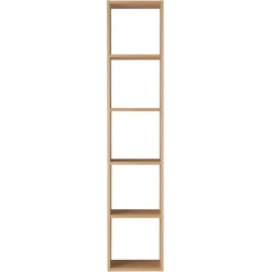 Étagère étroite en chêne ‐ 5 niveaux (Dont Eco‐part. 2,80 €)