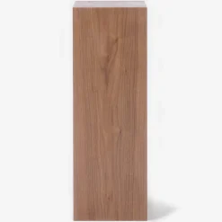Étagère étroite en noyer ‐ 2 niveaux (Dont Eco‐part. 0,82 €)