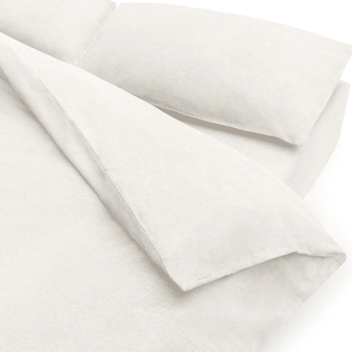 Taie d'oreiller en coton délavé (Lot de 2)