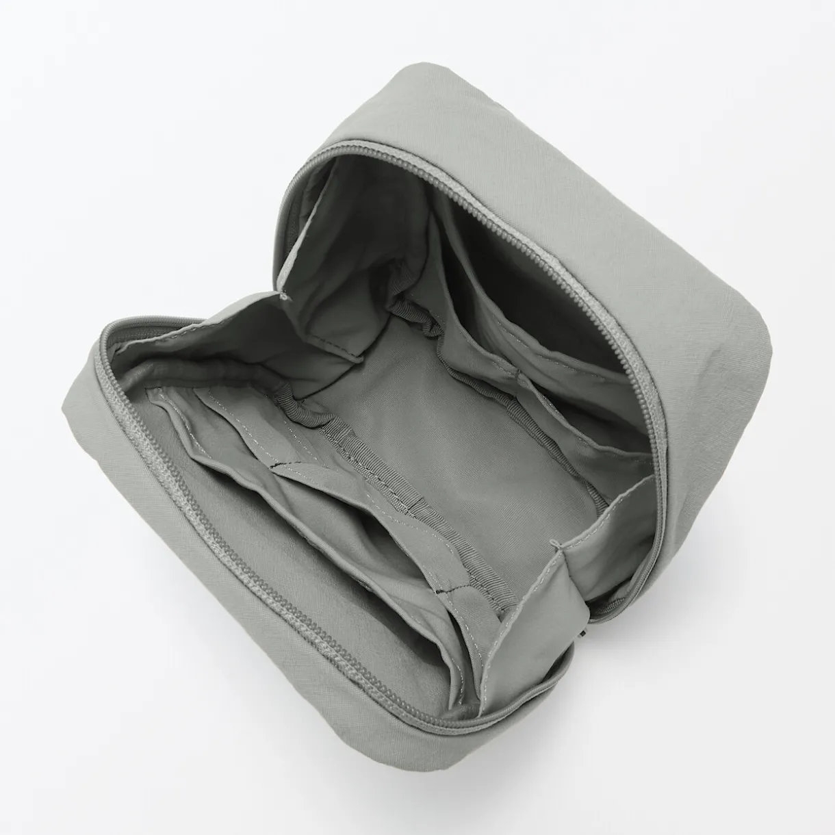 Trousse de maquillage à poser en nylon texturé