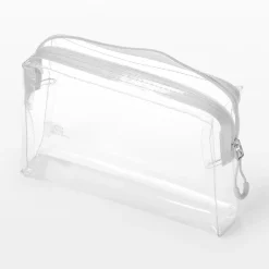Trousse de toilette transparente ‐ Pochette de voyage 12 x 18,5 x 4 cm