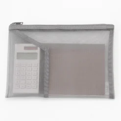 Trousse en nylon avec poche noire B6