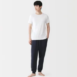 T‐shirt à col rond en coton respirant pour homme