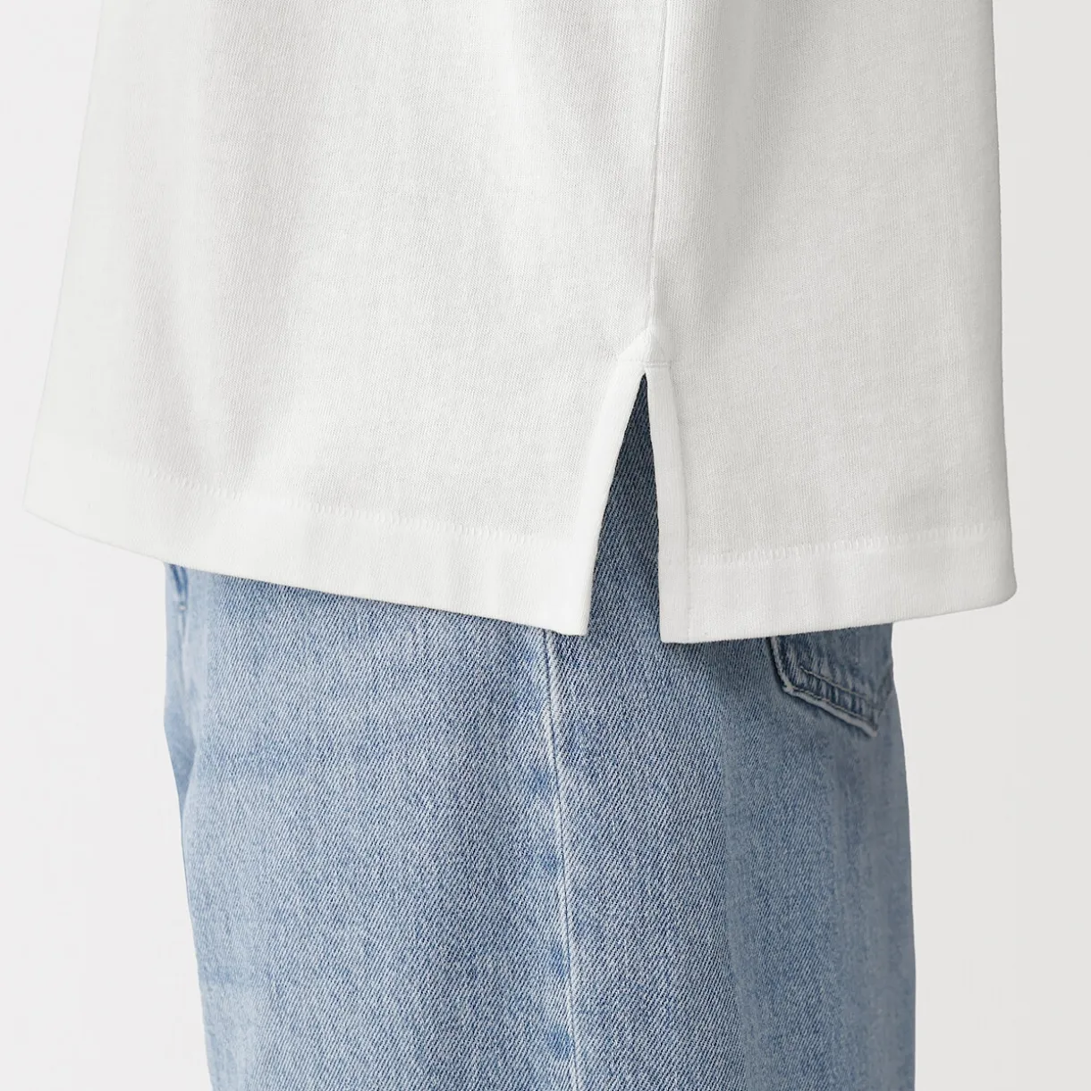 T-shirt à mancherons en coton épais pour femme