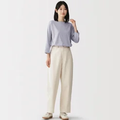 T‐shirt à manches 3/4 en coton mélangé pour femme