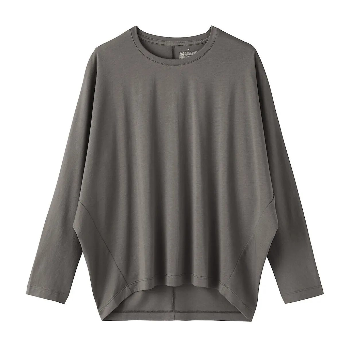 T-shirt à manches longues chauve-souris en jersey lyocell pour femme