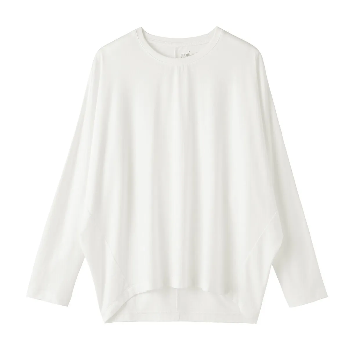 T-shirt à manches longues chauve-souris en jersey lyocell pour femme