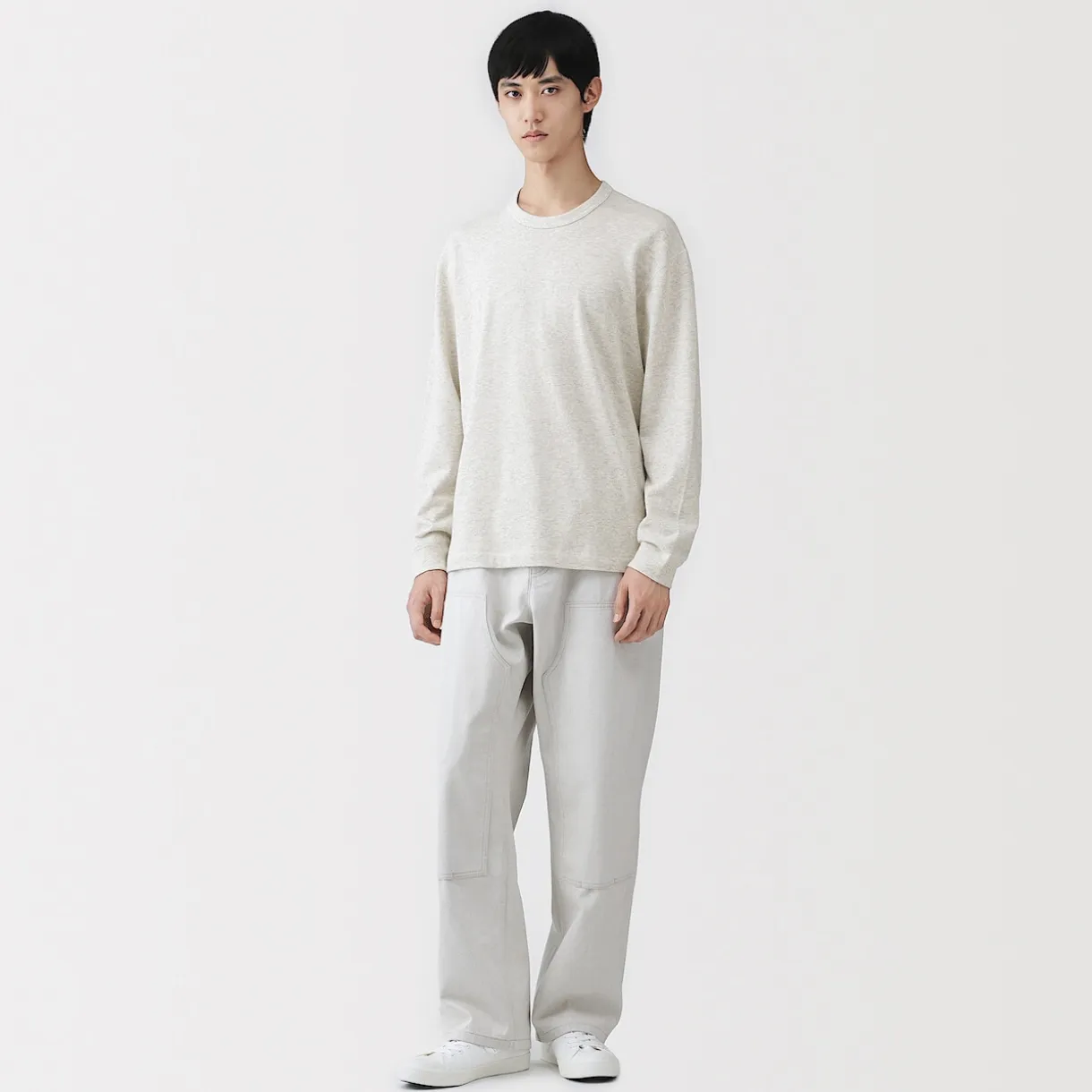 T‐shirt à manches longues en tricot traditionnel pour homme