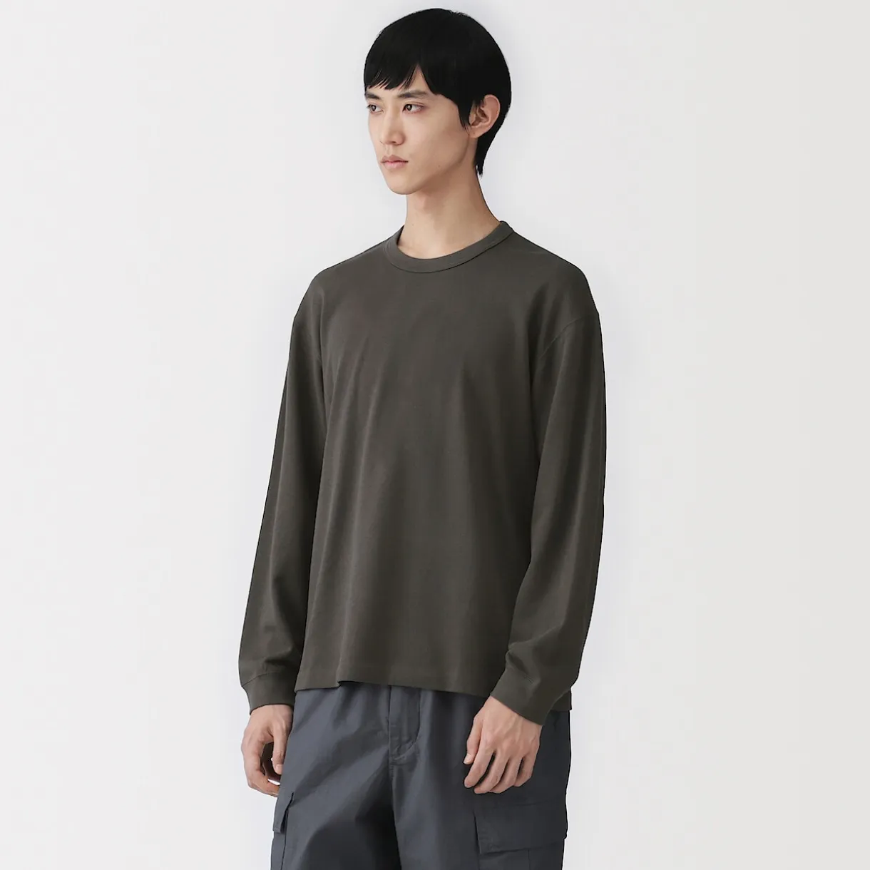 T‐shirt à manches longues en tricot traditionnel pour homme