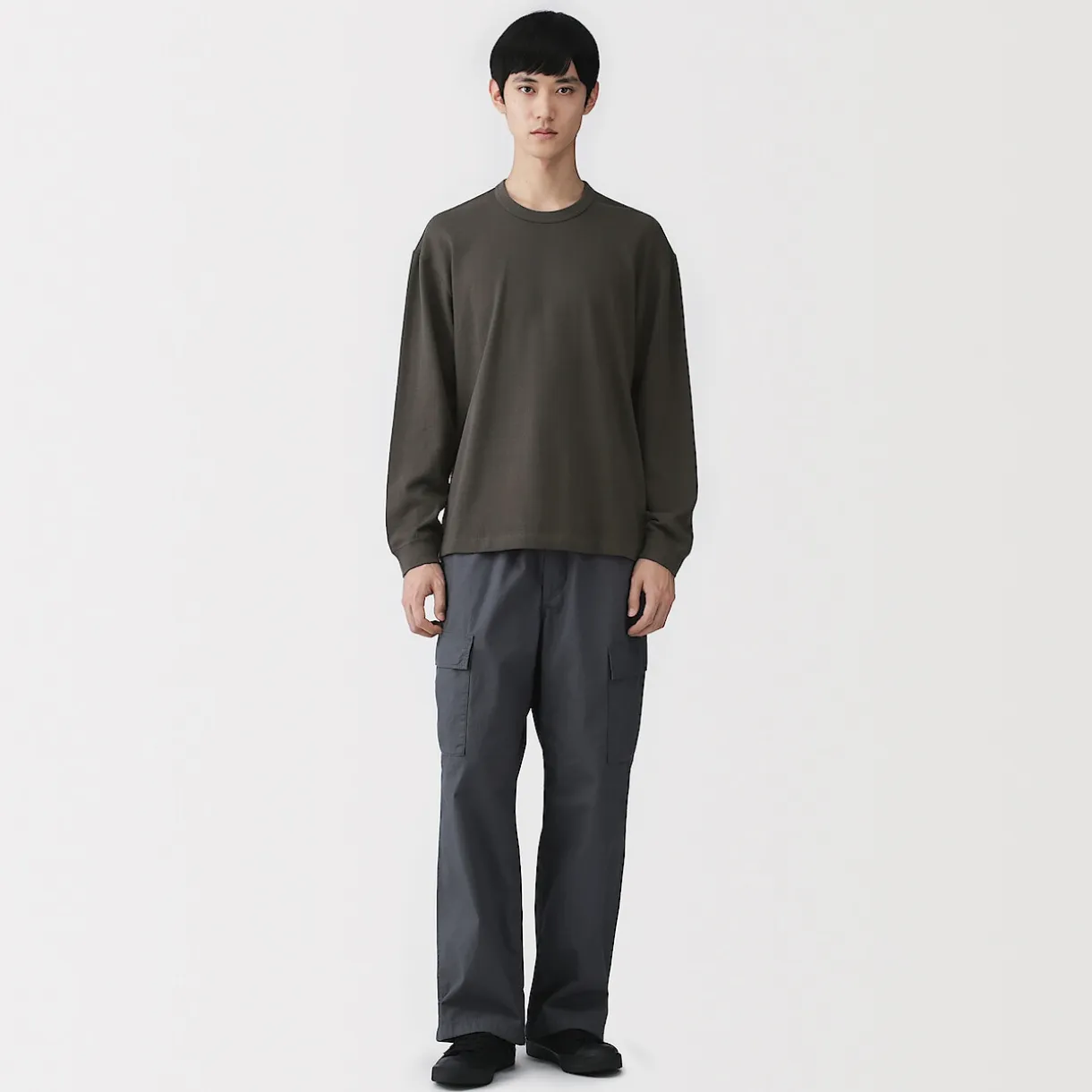 T‐shirt à manches longues en tricot traditionnel pour homme