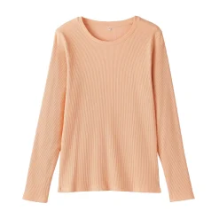 T‐shirt à manches longues en mélange de Lyocell côtelé pour femme