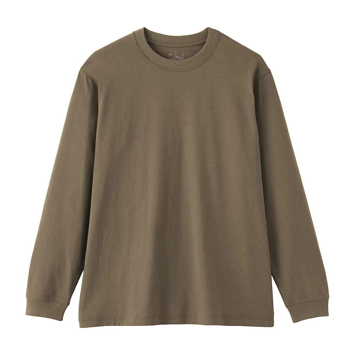 T‐shirt à manches longues en coton épais pour homme