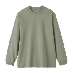 T‐shirt à manches longues en coton épais pour homme