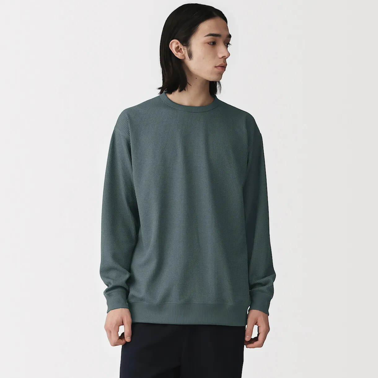 T‐shirt à manches longues gaufré Quick Dry pour homme