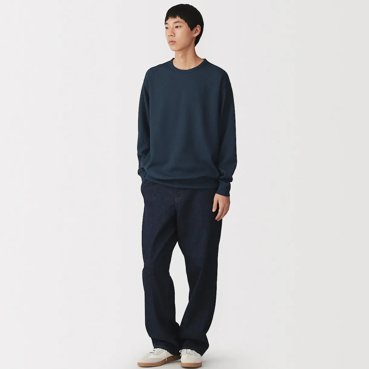 T‐shirt à manches longues gaufré Quick Dry pour homme