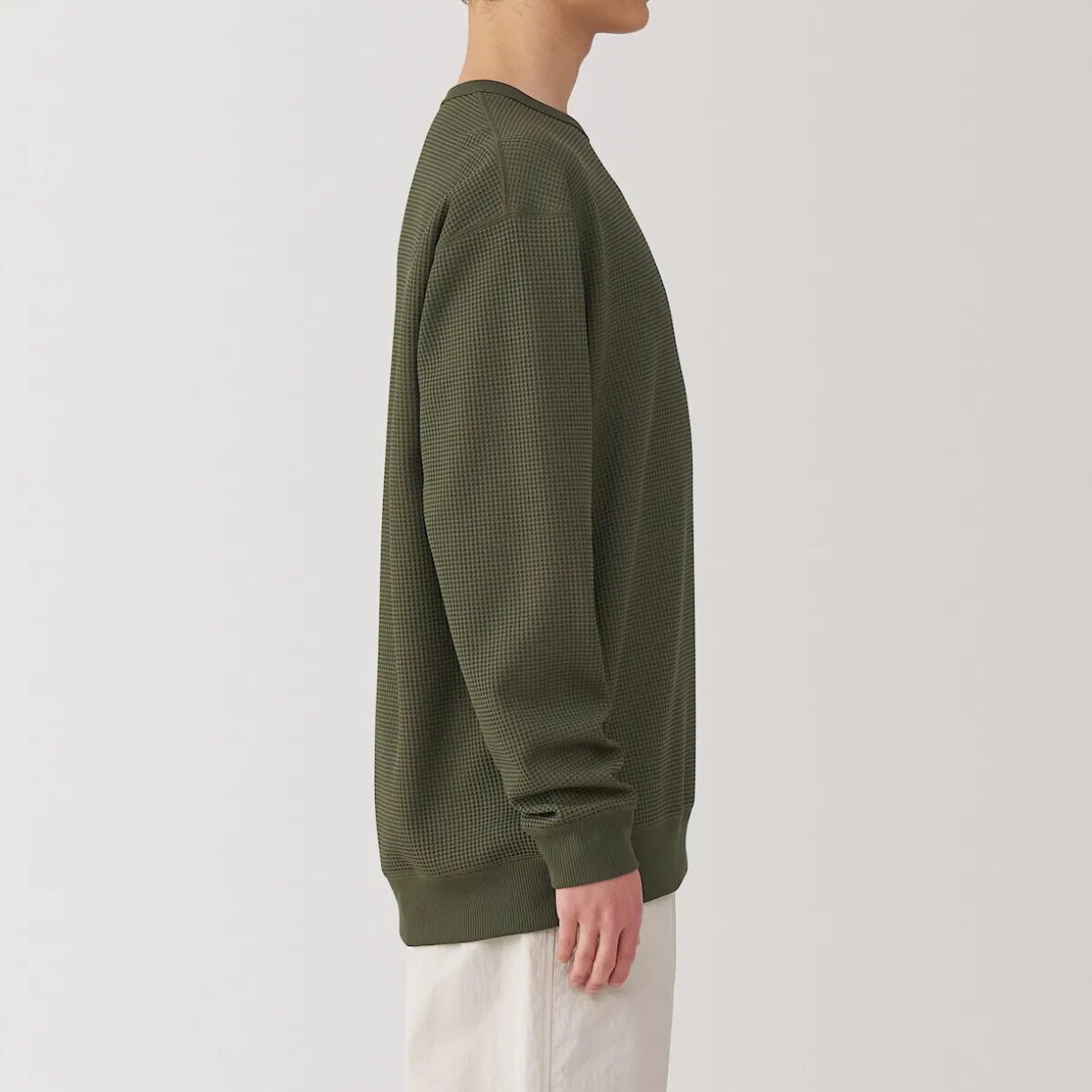 T‐shirt à manches longues gaufré Quick Dry pour homme