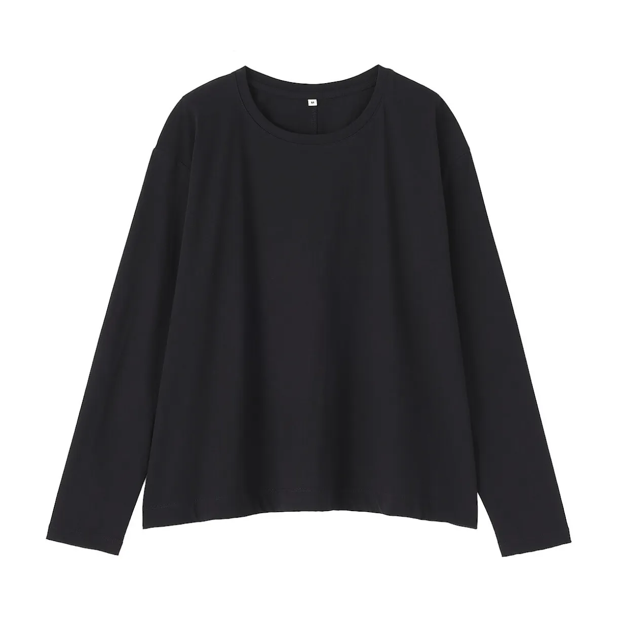 T-shirt décontracté à manches longues en jersey de coton pour femme