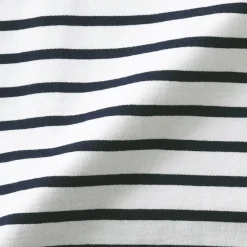 T-shirt délavé à manches longues et à col bateau en coton épais pour homme