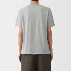 T‐shirt en coton col rond manches courtes homme