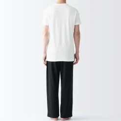 T-shirt en coton sans coutures latérales à col en V - lot de 2, pour homme